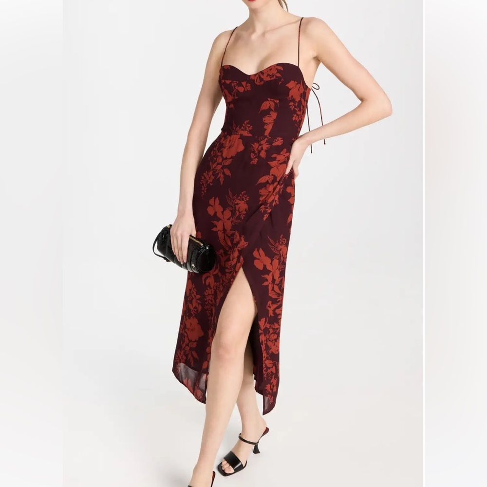 Reformation Kourtney Dress with Slit in Davina